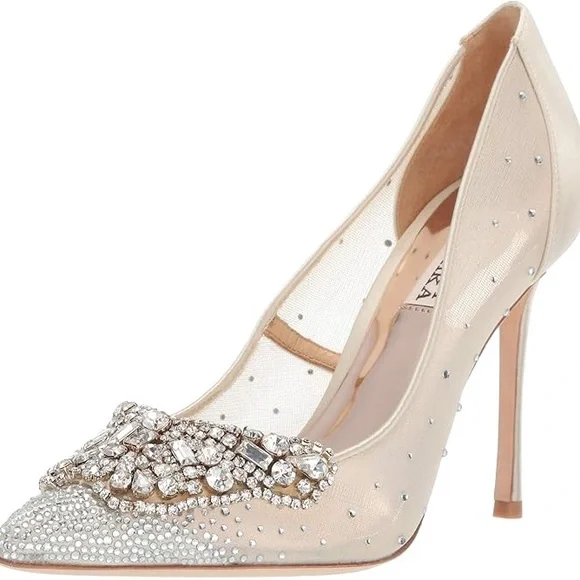 Elegant Crystal Embellished Heels - Quintana by Badgley Mischa - Picture 3 of 3